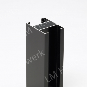 buurman traagheid taart Aluminium paal 80/60mm met gleuf van 36mm x L. 3000mm incl. dop | LM hekwerk